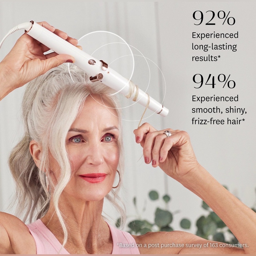 T3 Single Pass Wave Professional Tapered Ceramic Styling Wand Curling Iron NWOB - Picture 3 of 8